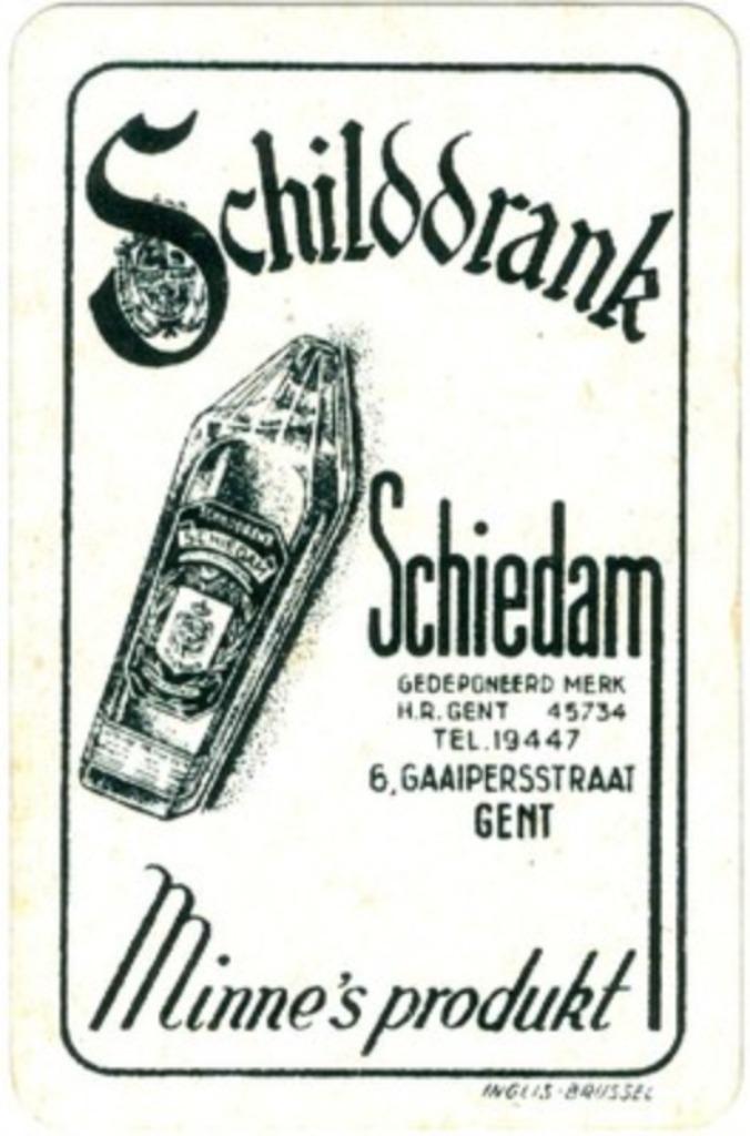 GEZOCHT: OUDE SPEELKAARTEN GENT RECLAME DRANK JENEVER LIKEUR, Ophalen of Verzenden, Gebruikt, Speelkaart(en)