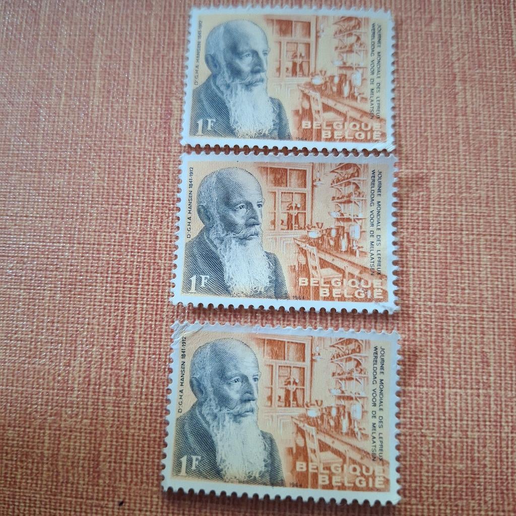 3 timbres belges, Timbres & Monnaies, Timbres | Europe | Belgique, Enlèvement ou Envoi, Non oblitéré