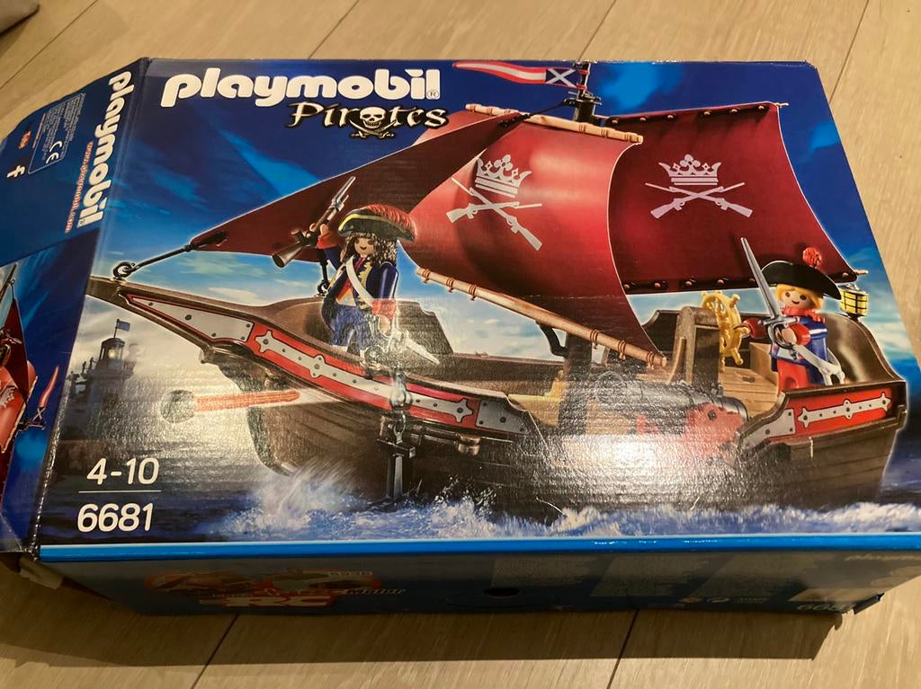 Playmobil - Bateau de Pirates, Enlèvement, Comme neuf, Ensemble complet