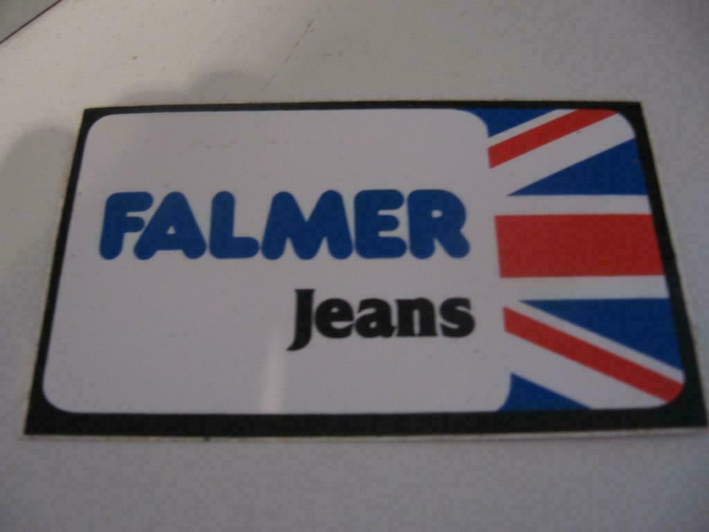 Sticker Jeans Falmer.  Dimensions : 12 cm sur 7 cm.  Neuf., Enlèvement ou Envoi, Neuf, Marque