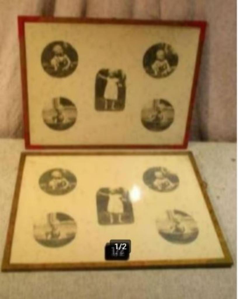 2 Mooie Speciale Vintage Houten Fotolijsten - 41x31 / 39x29, Ophalen of Verzenden, Gebruikt