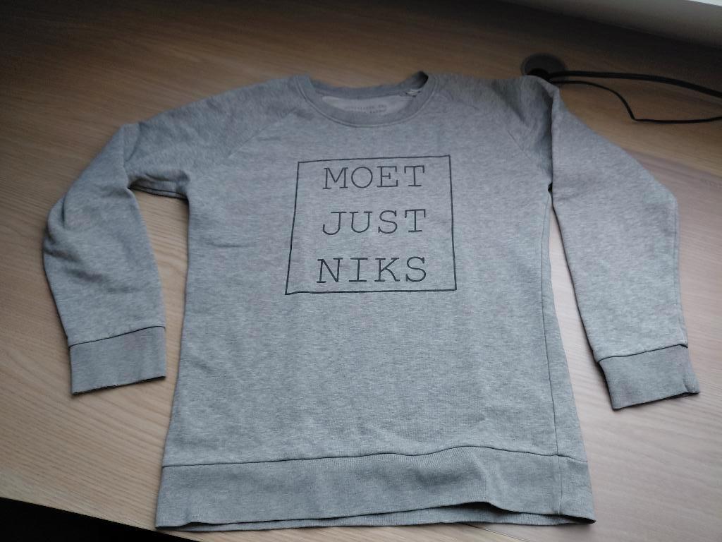 Sweater 'Moet just niks', Ophalen of Verzenden