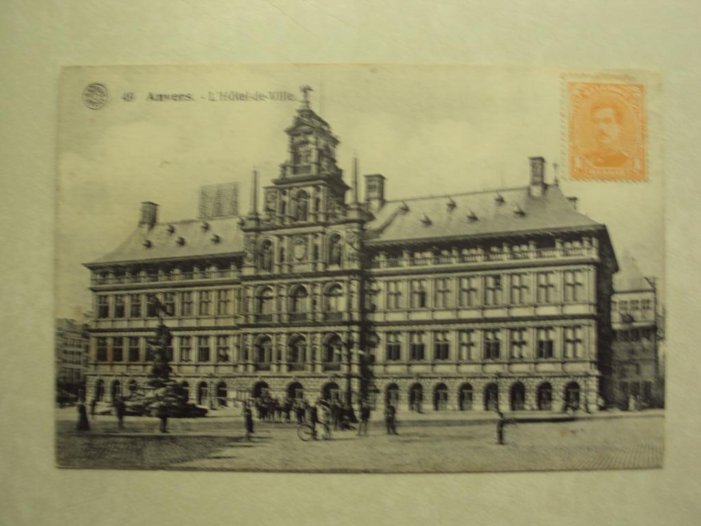 53355 - ANVERS - L'HOTEL DE VILLE - ZIE 2 FOTO'S, Verzenden
