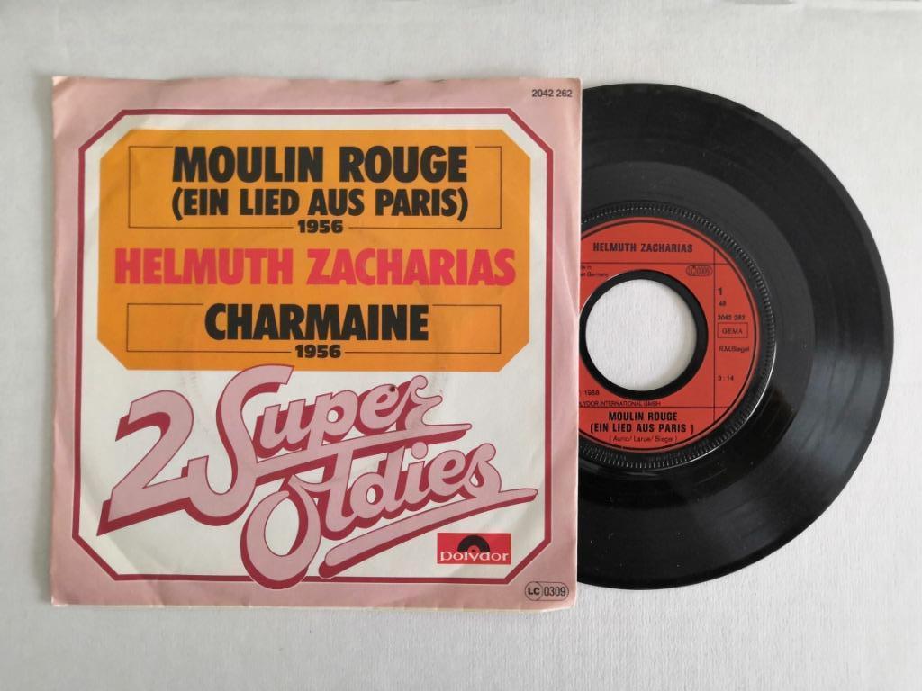 HELMUT ZACHARIAS - Moulin rouge (ein lied aus Paris) 45t, Ophalen of Verzenden, Zo goed als nieuw, Pop