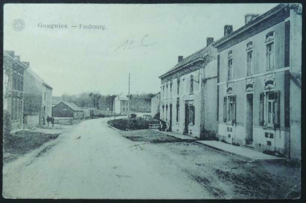 Postkaart  Gougnies - Faubourg (Gerpinnes), Ophalen of Verzenden, 1940 tot 1960, Gelopen, Henegouwen