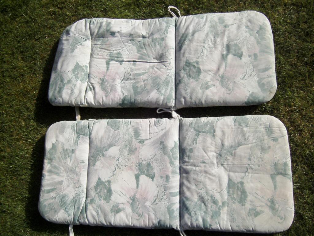 2 Coussins pour chaise Haute de jardin, Enlèvement ou Envoi, Comme neuf, Autres matériaux