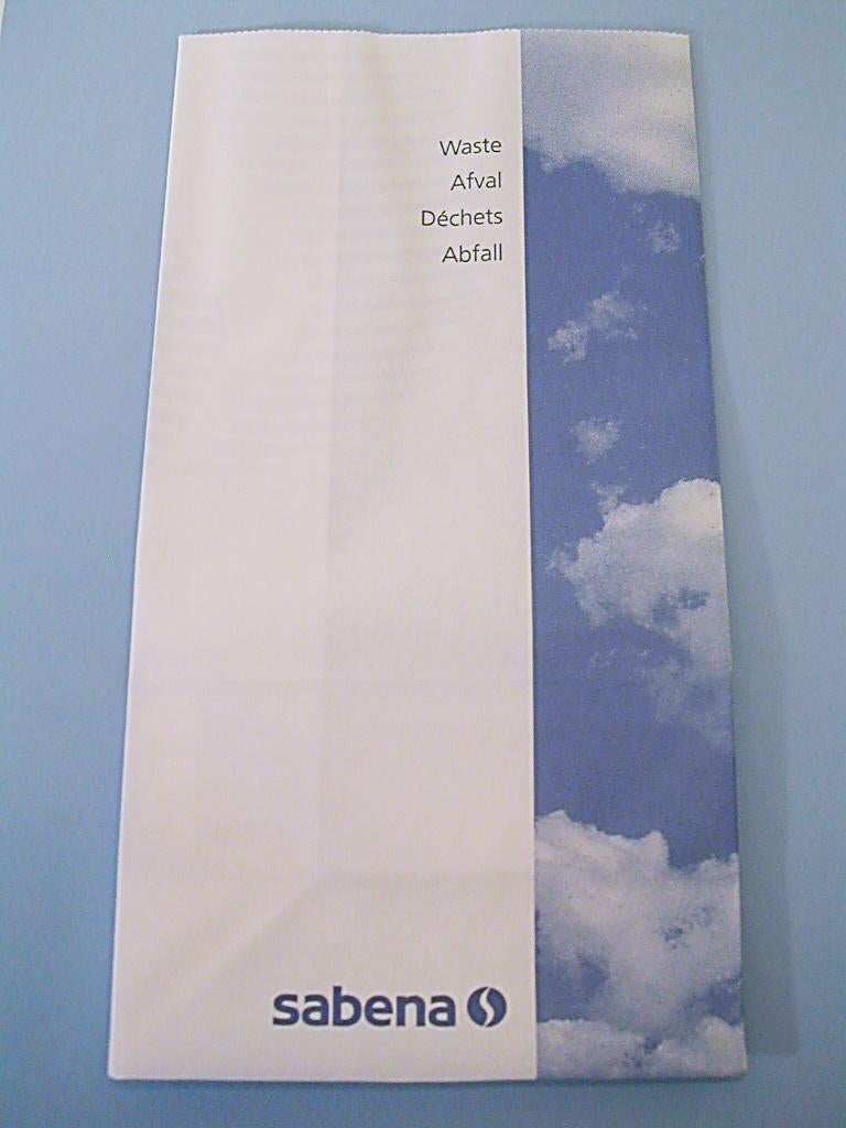 Sac Sabena Airsickness Waste Waste Vaisselles - Abfall Blue, Enlèvement ou Envoi, Neuf