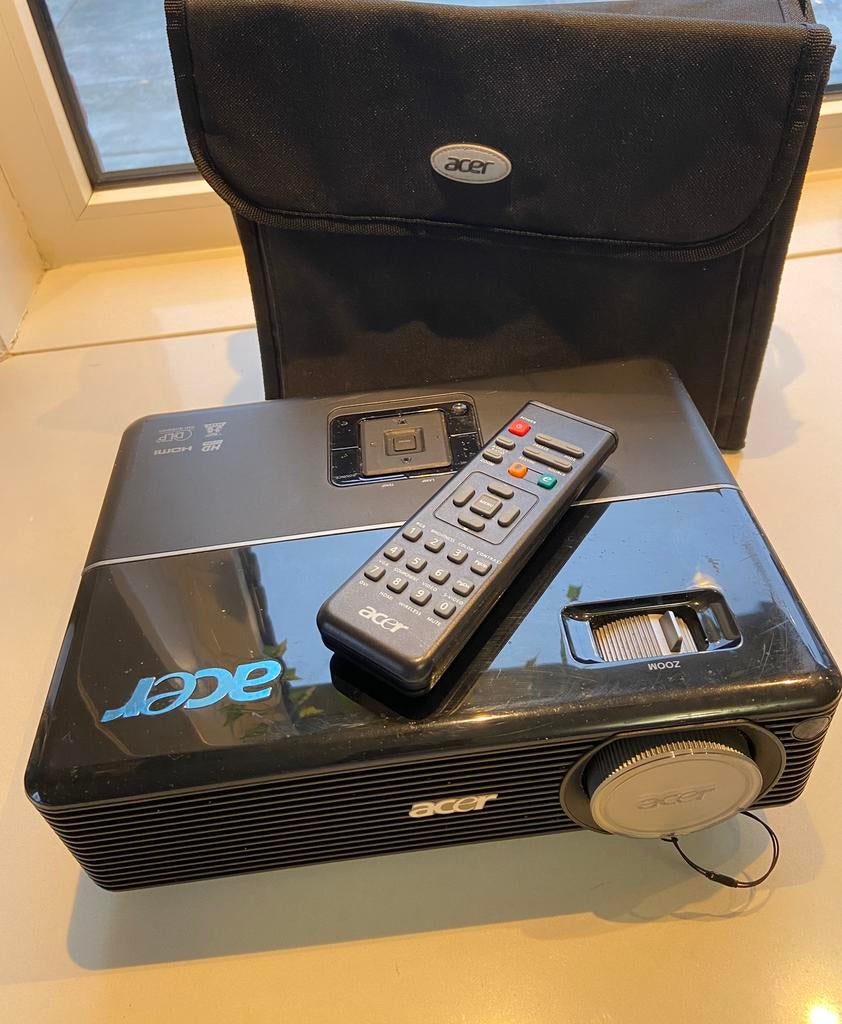ACER-projector, Audio, Tv en Foto, Beamers, Zo goed als nieuw, DLP, HD (720), ACER