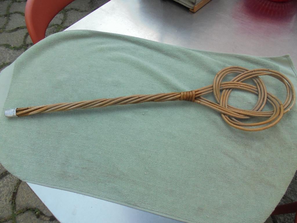 Vintage gevlochten mattenklopper, Ophalen of Verzenden