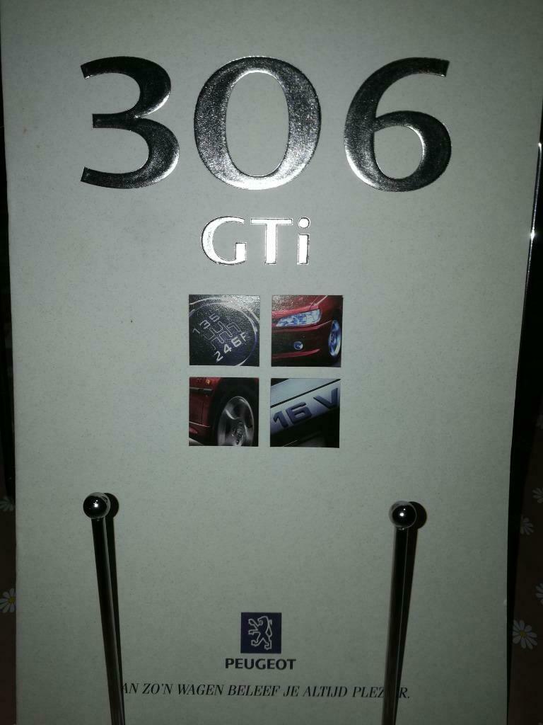PEUGEOT 306 GTI brochure, Ophalen of Verzenden, Nieuw, Peugeot
