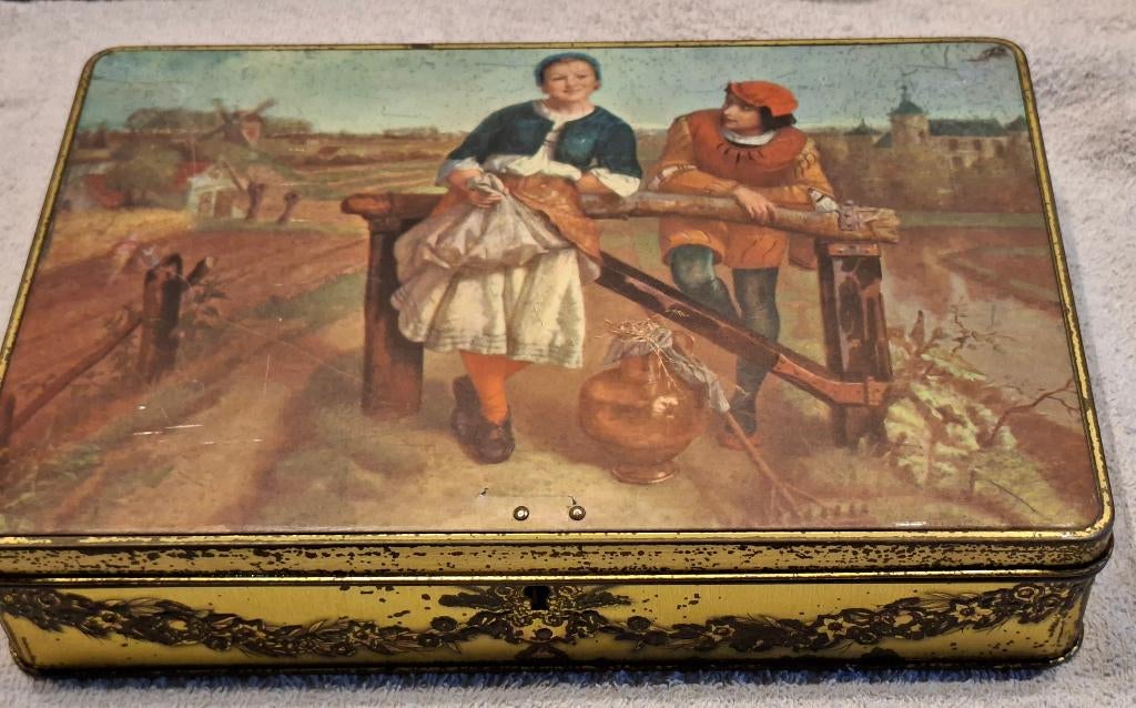 antieke doos Jacques chocolade, Ophalen