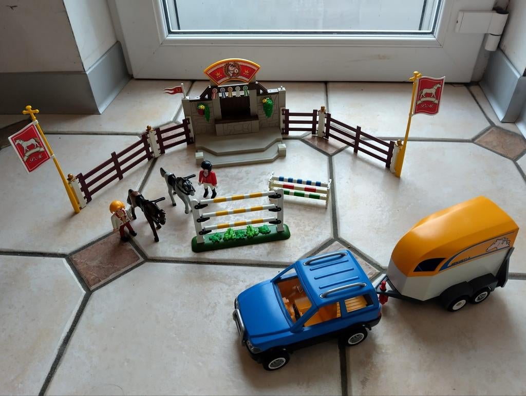 Grote Playmobil paarden manege (4190), Enlèvement ou Envoi