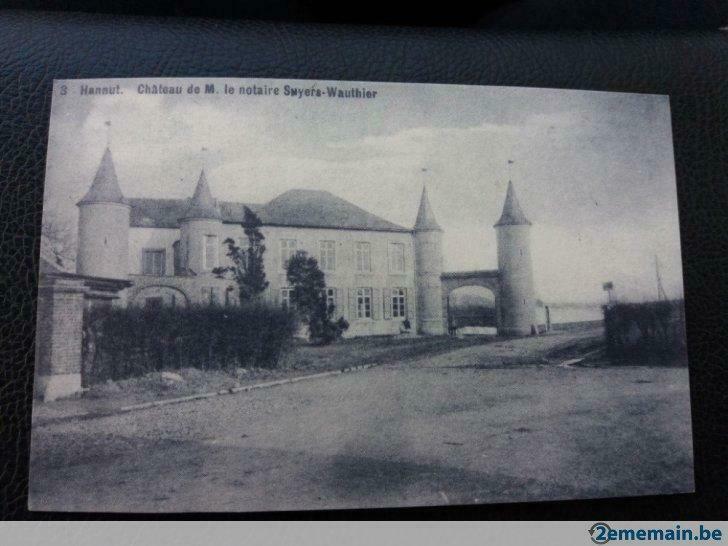 carte postale hannut château de m.le notaire, Verzamelen, Postkaarten | Buitenland