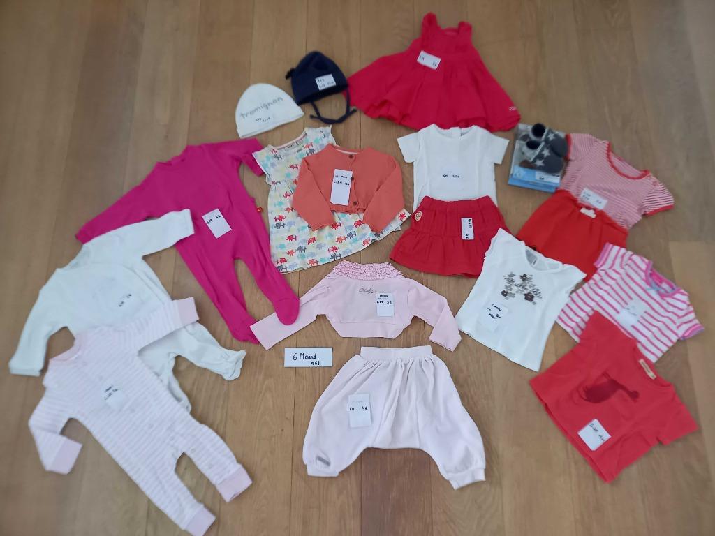 Meisjes merkkledij 6 maand - Maat 68, Enlèvement ou Envoi, Comme neuf, Fille, Robe ou Jupe