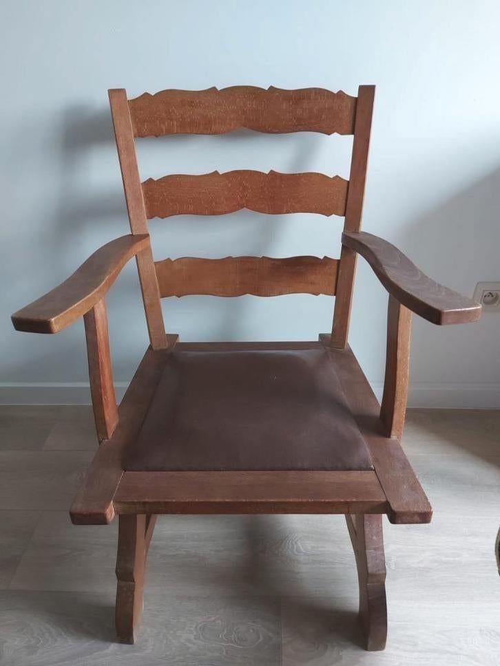 Mooie antieke eiken stoelen., Ophalen of Verzenden
