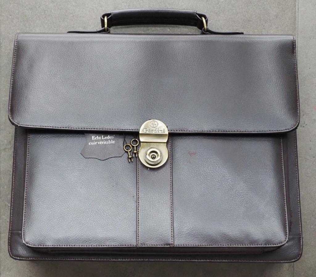 mallette, Cuir, Enlèvement ou Envoi, 30 à 40 cm, Comme neuf