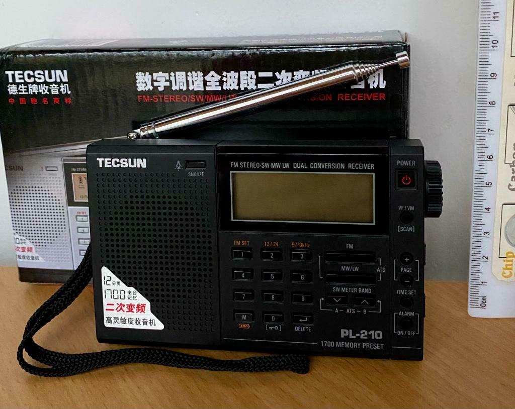 Radio wereldontvanger Tecsun PL-210, Audio, Tv en Foto, Ophalen of Verzenden, Nieuw, Wereldontvanger