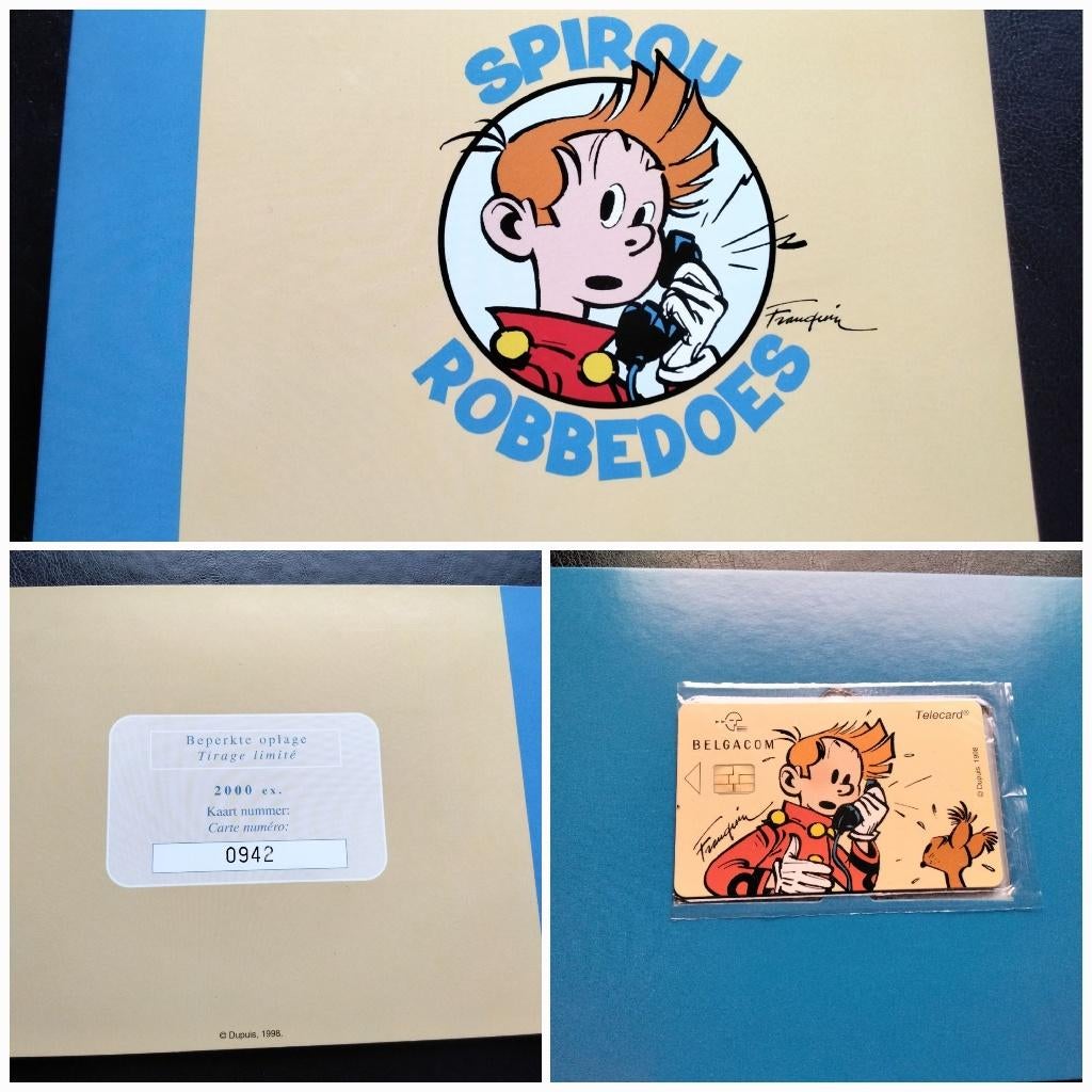 Telecard Belgacom SPIROU - ROBBEDOES van Frankin 1998/NEUF, Ophalen of Verzenden