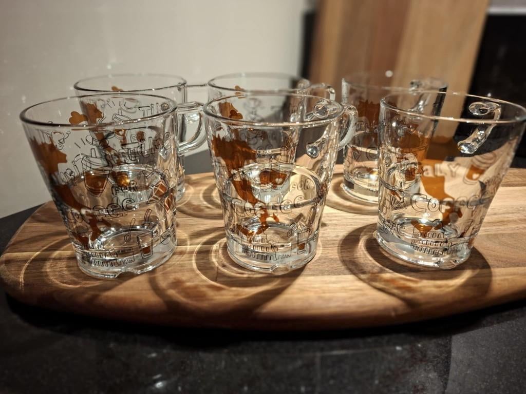 24- delig set Espresso & koffie glazen van Leonardo, Huis en Inrichting, Keuken | Servies, Ophalen, Nieuw, Glas, Overige stijlen