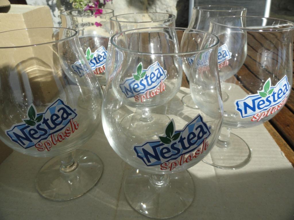 Six verres à Nestea, Collections, Verres & Petits Verres, Enlèvement ou Envoi, Neuf, Verre à soda