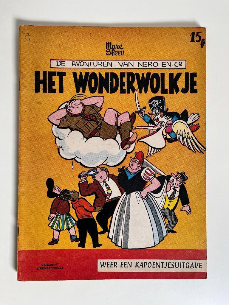 Nero - Het Wonderwolkje - 1e druk 1960, Envoi, Marc Sleen