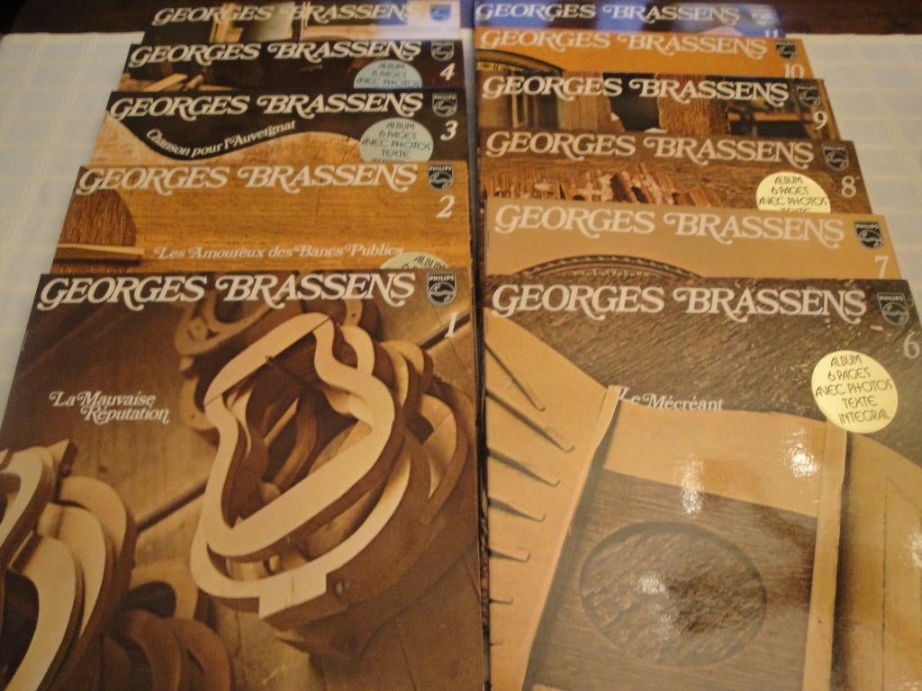 Vinyles GEORGES BRASSENS Album brun, Enlèvement, Comme neuf