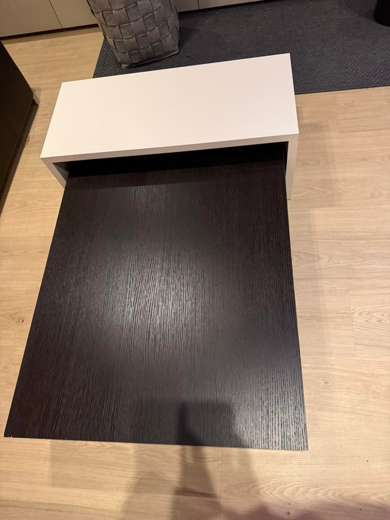 Salontafel in 2 delen, Ophalen, Gebruikt, 100 tot 150 cm, Eikenhout