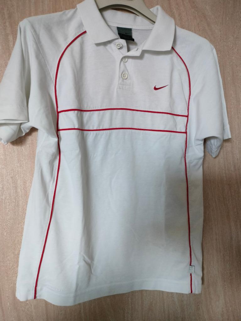 🎾 Nike Dri-Fit Solid Polo Heren EU 140-152 Medium US 12, Kleding | Heren, Sportkleding, Verzenden, Wit, Nike, Overige maten