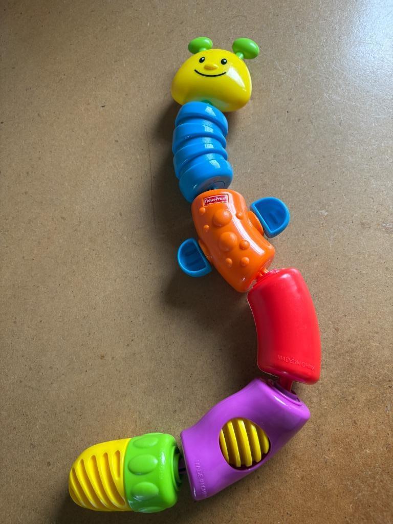6-delig rupsje, Kinderen en Baby's, Ophalen, Zo goed als nieuw, Rammelaar