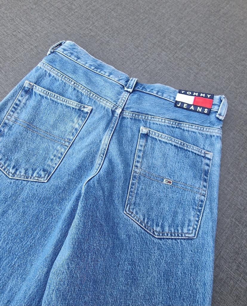 Baggy broek (slechts 5x gedragen), Tommy hilfiger, Enlèvement ou Envoi, Comme neuf, Bleu