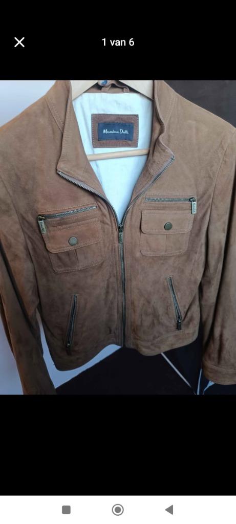 Lederen vest Massimo Dutti, Ophalen of Verzenden, Zo goed als nieuw, Maat 36 (S), Bruin