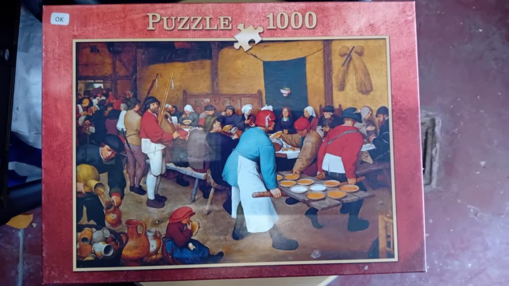 Entre les énigmes Pieter Bruegel, le navire de mariage du vi, Enlèvement ou Envoi, 500 à 1500 pièces, Comme neuf, Puzzle