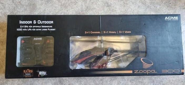Acme Zoopla 300 rc helicopter, Ophalen of Verzenden, Zo goed als nieuw, Overige typen, Helikopter