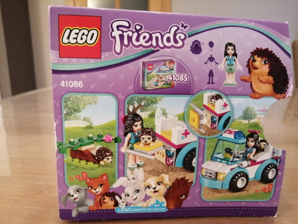 lego friends 41086 dierenambulance, Ophalen, Zo goed als nieuw, Complete set, Lego