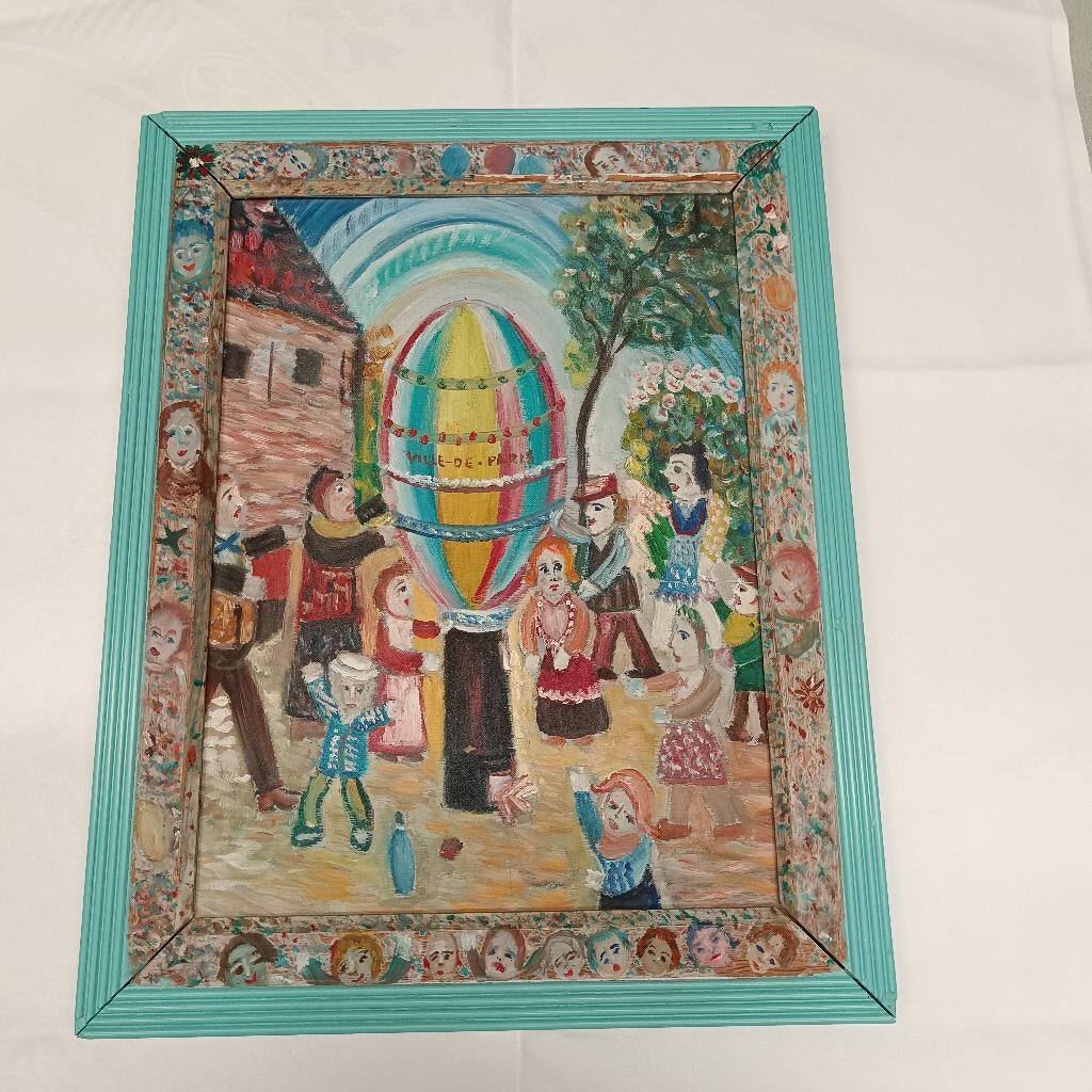 schilderij, Antiek en Kunst, Kunst | Schilderijen | Modern, Ophalen of Verzenden