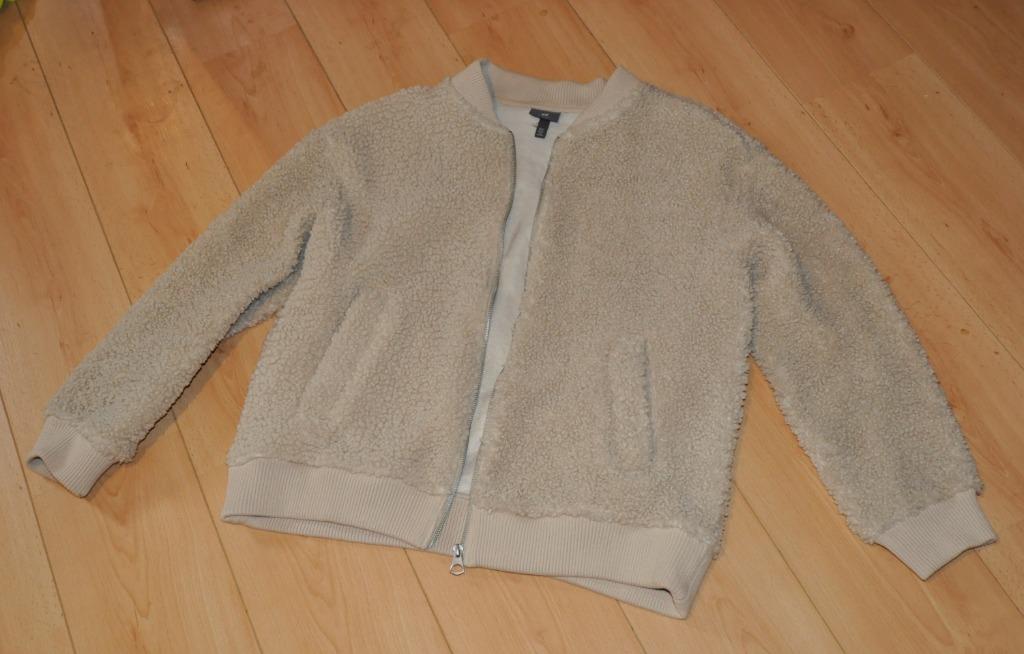 H&M blouson teddy beige crème t.XL homme, Beige, Maat 56/58 (XL), Ophalen of Verzenden, Zo goed als nieuw