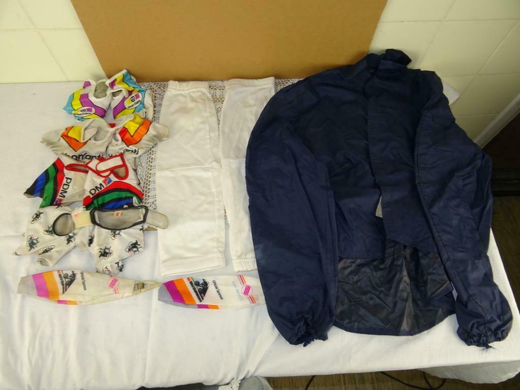 Collectie vintage kinder wielerkleding koers handschoenen, Ophalen of Verzenden, Gebruikt, Kleding