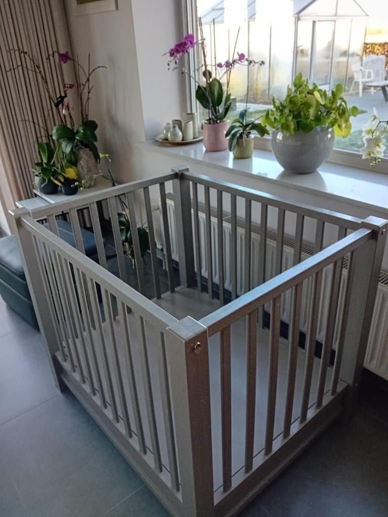 Hoogte instelbaar park quax met matras + parkomranding, Kinderen en Baby's, Ophalen, Gebruikt, In hoogte verstelbaar