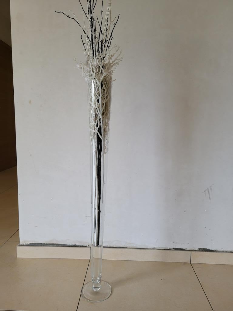 Glazen siervaas, Huis en Inrichting, Ophalen, Zo goed als nieuw, Overige kleuren, Glas
