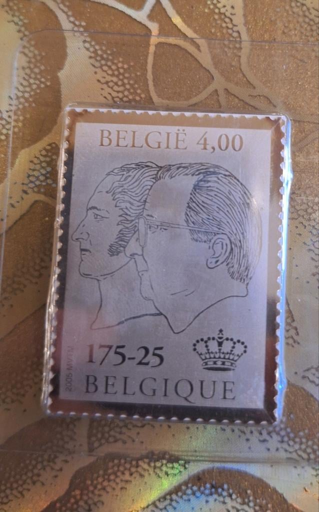 Belgische zilverpostzegel, Ophalen, Zilver