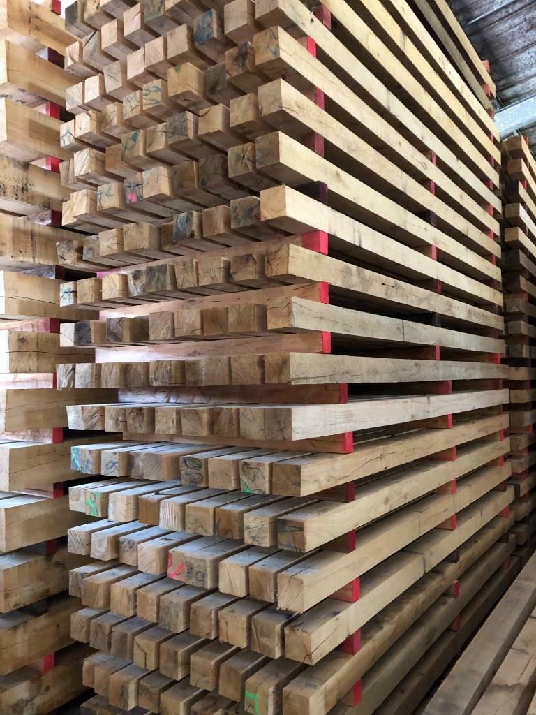 poutres balken traverse voliges chevrons chene raboté Eik, Bricolage & Construction, Enlèvement, Neuf, Chêne, Planche