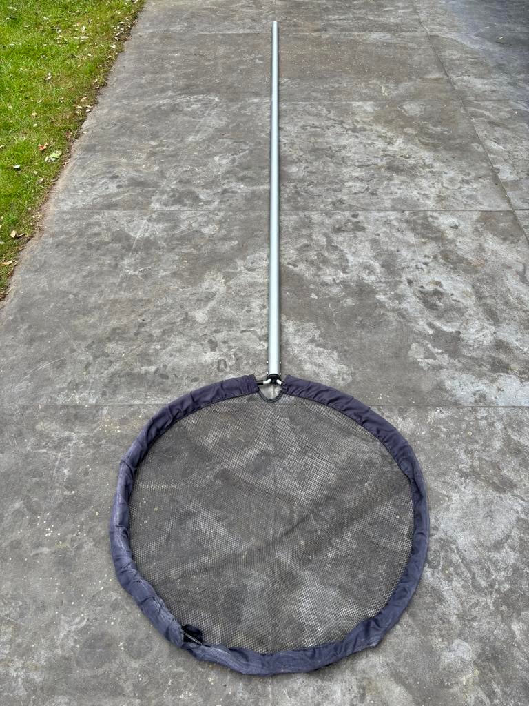 Koi Pro Koinet Rond 80 cm + Koi Pro Aluminium Steel 38 mm /, Tuin en Terras, Vijver-toebehoren, Ophalen, Gebruikt, Vijvernet