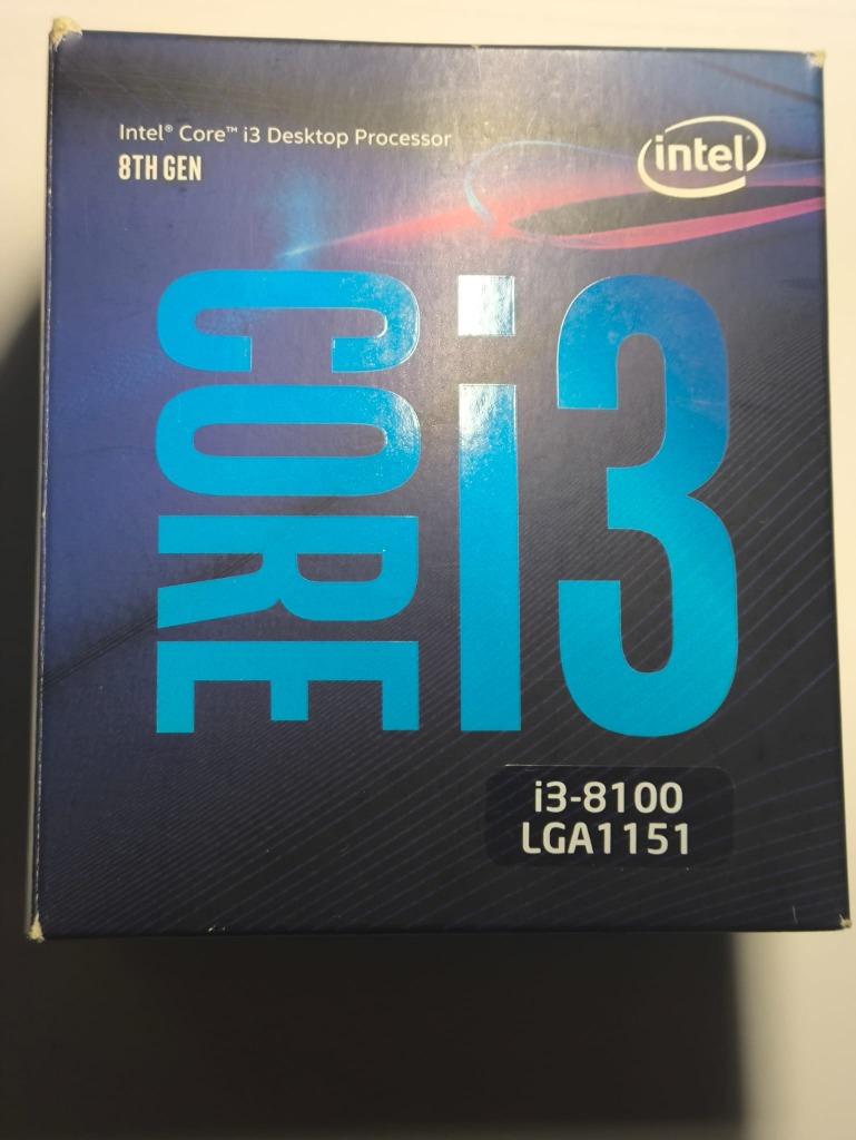 Core i3-8100 processor met originele ventilator, Ophalen, LGA 1151, 4-core, Zo goed als nieuw