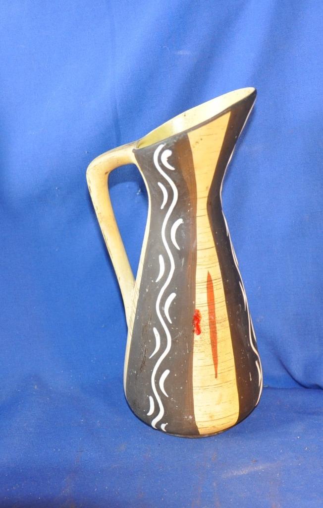 vase cruche design arabesque émaillée, Antiquités & Art, Enlèvement ou Envoi