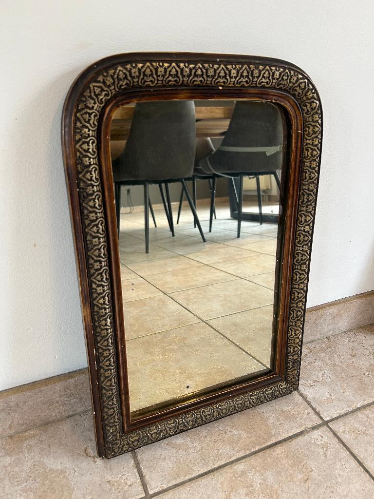 Miroir d'époque Napoléon III, Antiquités & Art, Antiquités | Miroirs, Moins de 50 cm, Moins de 100 cm, Autres formes, Enlèvement ou Envoi