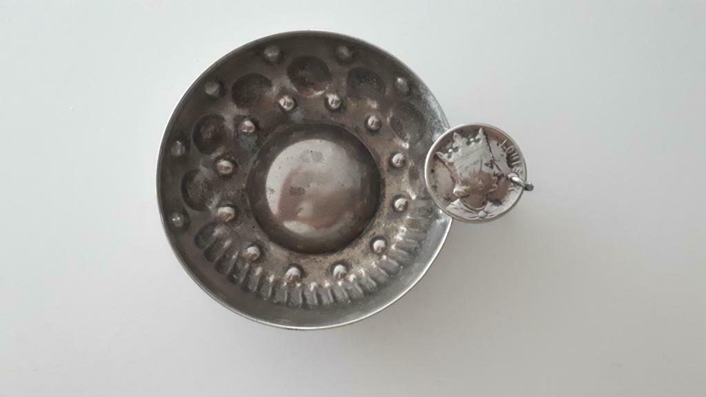 Zilveren tastevin, Antiek en Kunst, Ophalen of Verzenden, Zilver