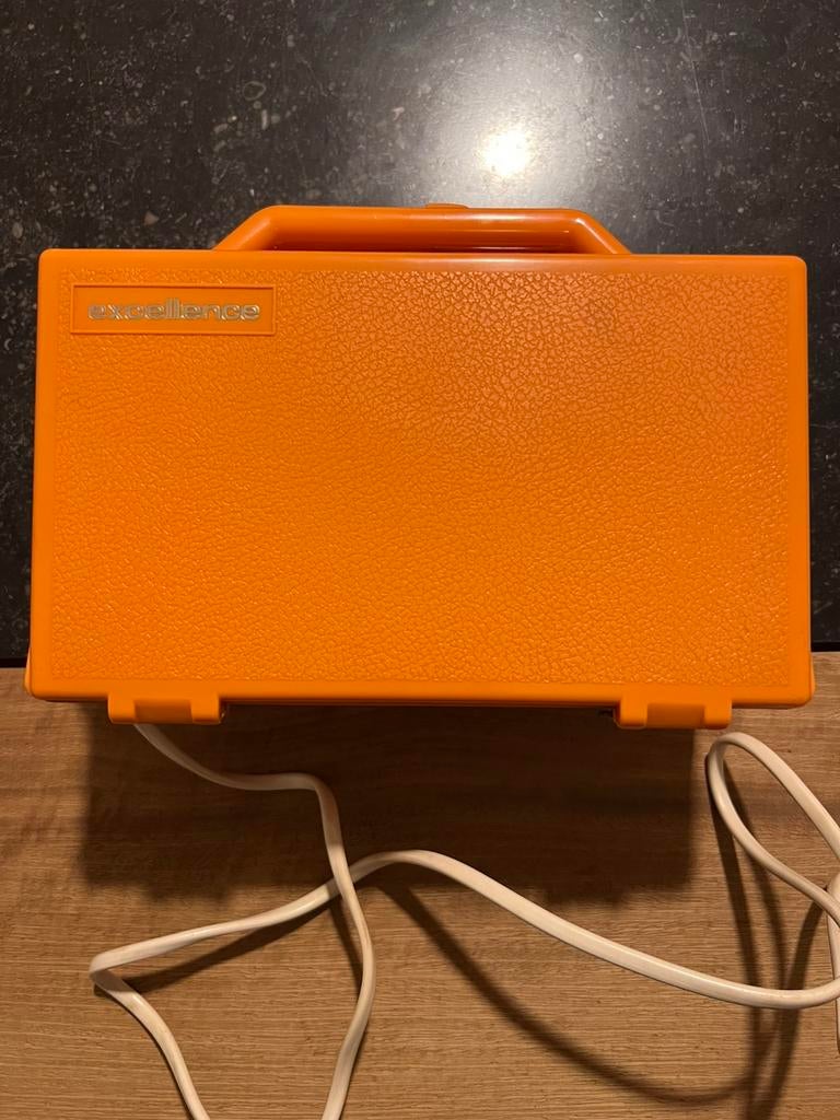 Set de bigoudis vintage par Excellence, orange *Rare, foncti, Enlèvement ou Envoi