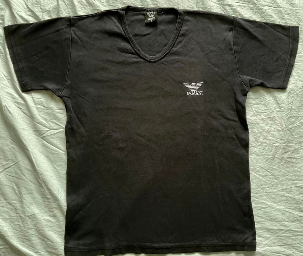 Emporio Armani, zwart thirt maat S, Kleding | Heren, T-shirts, Emporio Armani, Zwart, Ophalen of Verzenden, Gedragen