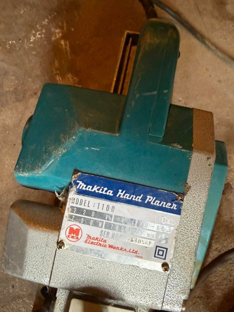 Makita schaafmachine, Doe-het-zelf en Bouw, Ophalen of Verzenden, Zo goed als nieuw