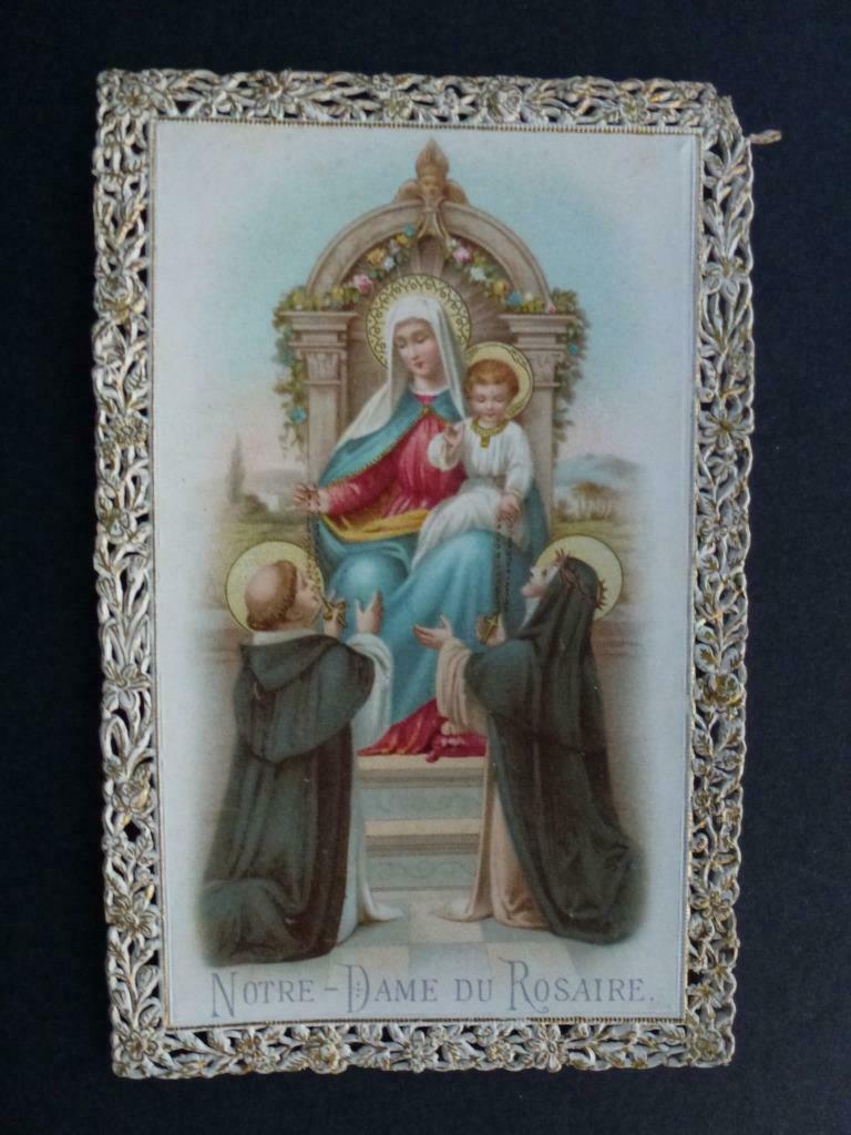 oud bidprentje Notre Dame du Rosaire, Verzenden, Bidprentje